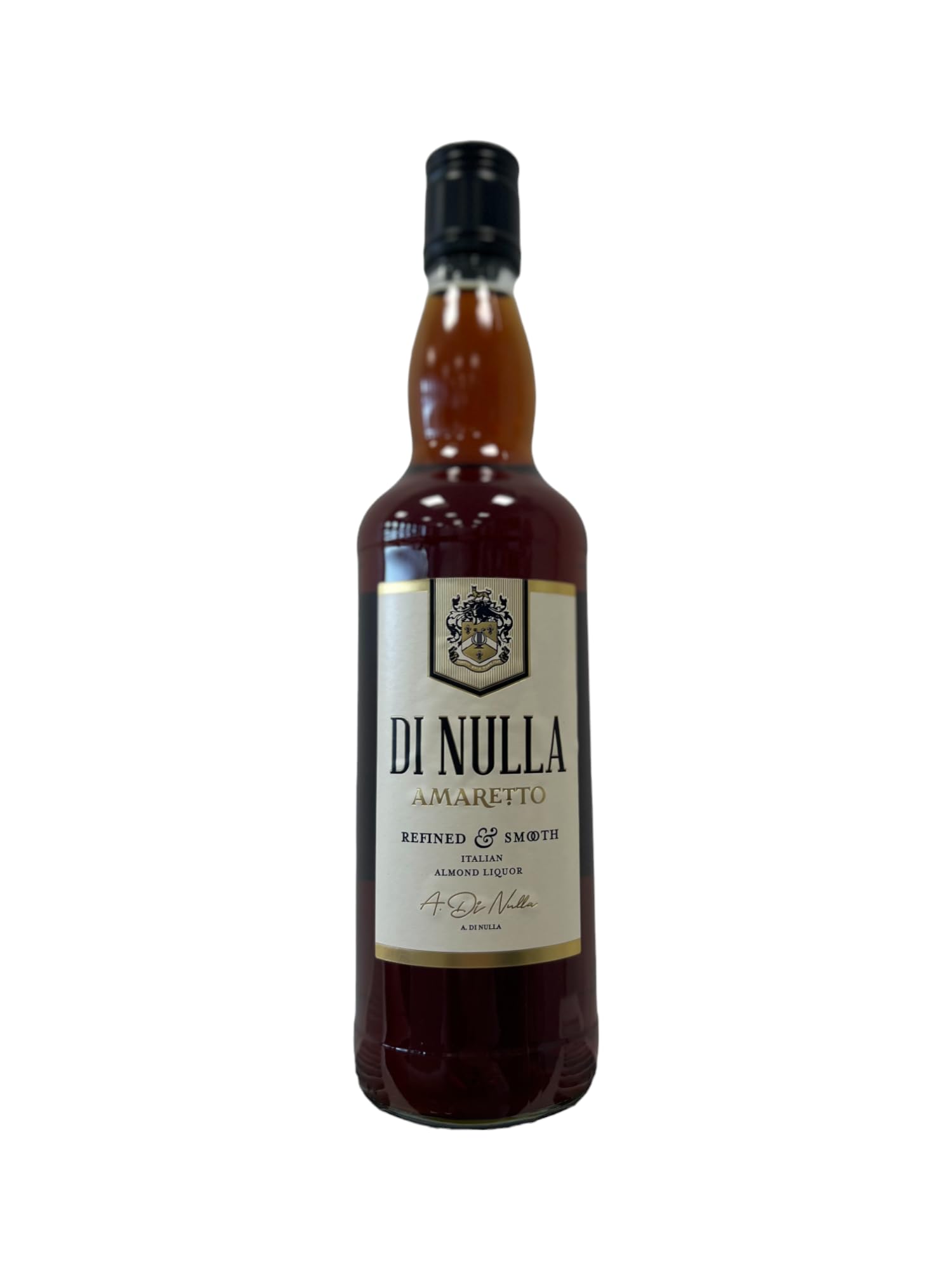 Di Nulla Amaretto Refined and Smooth Traditional Almond Liquor, 15% ABV, 50cl/500ml | Natural Almonds Enriched with a Caramel Nuance