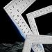 90 Degree Framing Square Stainless Steel L Shape Square Ruler Metal Square Woodworking Measurements Tool for Drawing