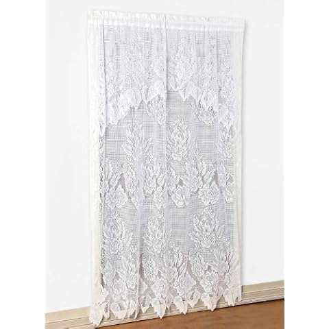 Carol Wright Gifts Luxurious Look of Handmade Lace with Valance White 60" W x 63" L Cover