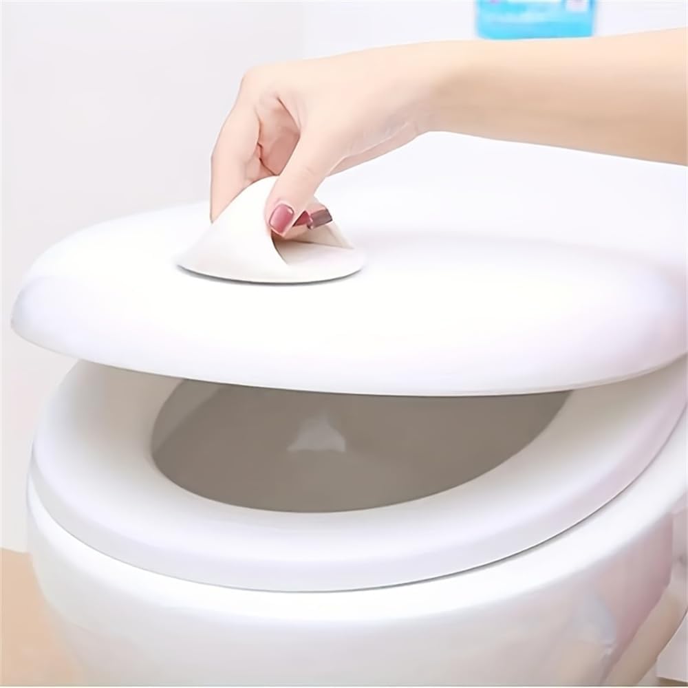 1PC Toilet Lid Lifter No-Drill Installation Space-Saving Hygienic Lift for Toilet Seats, Doors, Cupboards, White