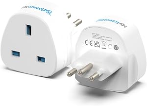 MyTravelPal UK to Switzerland Plug Adapter | UK Safety Standards | Type J
