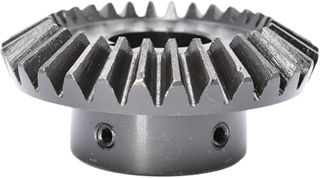 Gear Teeth Spiral Bevel Gear Bevel Gear 2.5M 30Teeth Inner Hole 18/20/22/24/25/28/30mm Gear 90 Degrees Meshing Angle Steel Gears Screw Hole M5 Size 30mm, Color 30 Teeth