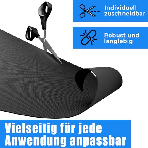 Universal Antirutschmatte 120x100 cm - Zuschneidbare, wasserdichte Schutzmatte für Kofferraum, Auto, Camping und Hundebox - Vielseitige Anti-Rutsch Schmutzfangmatte für Zuhause und unterwegs