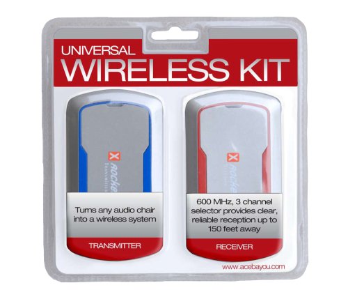 X Rocker, 51279, Universal Wireless Retrofit System - Turns Any Audio Chair into a Wireless System, Blue/Red/Gray