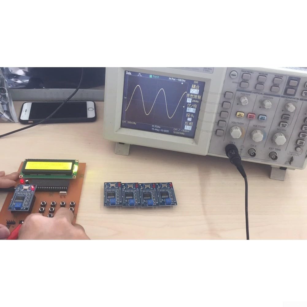 AD9851 DDS Signal Generator für 0-70MHz mit Sinus- und Rechteckwelle, 180MHz Takt, einstellbarer Tastgrad, für Elektronik Tests und Messungen