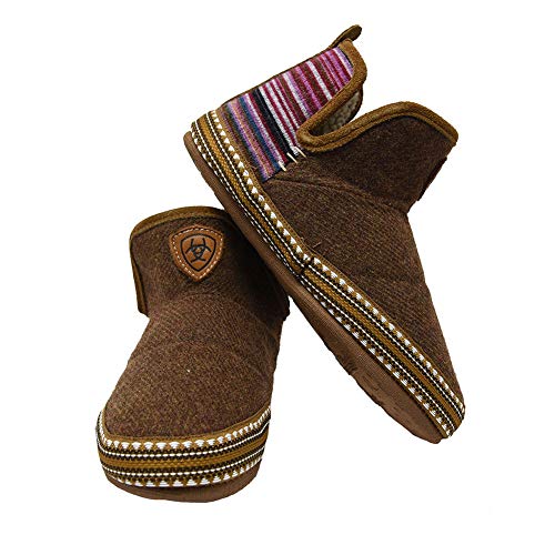 ARIAT Women's Warm Soft Acrylic/Wool Blend Upper Indoor/Outdoor Rubber Bottom Bootie Slippers2