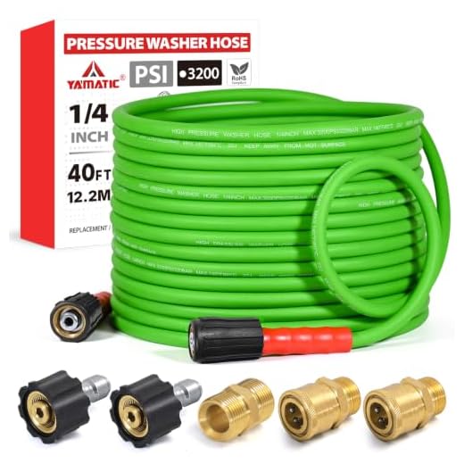 YAMATIC 40FT Flexible Pressure Washer Hose