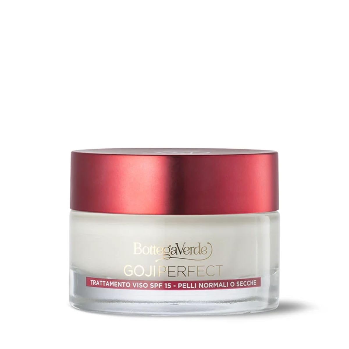 Bottega Verde, Goji Perfect - Trattamento viso - antirughe intensivo antiossidante - con Pro-​Retinolo ed estratto di Goji (50 ml) - pelli normali o secche - SPF15