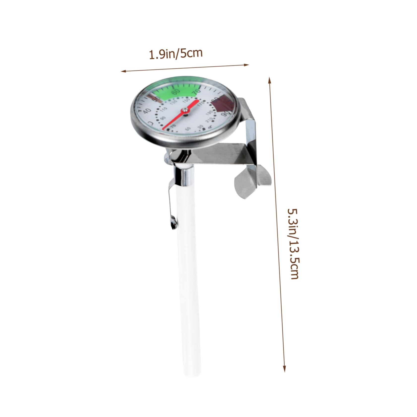 OKUMEYR Probe Type Food Thermometer Meat Thermometer for Grilling and Cooking Long Safety Metal Probe Easy to Use