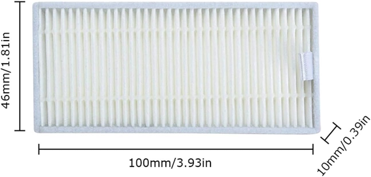 Spare Hepa Filter, Compatible for ILIFE T20s, Robot Vacuum Cleaner Replacement Part(8 Pieces)
