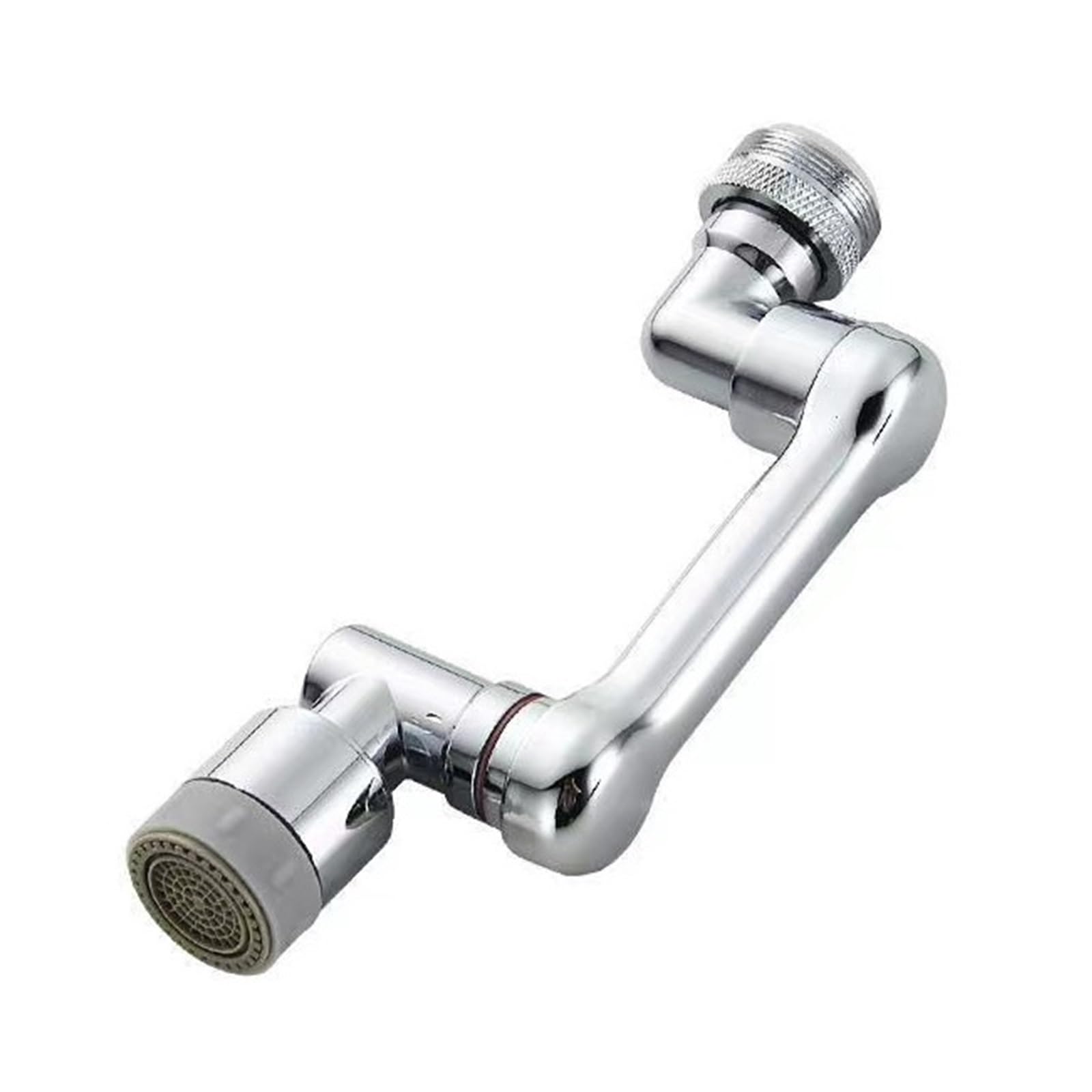 Wafohsr One Color Multifunctional Rotary Extension Faucet 1080° Rotation Faucet Sprayer Dual Effluent Robot Arm Extension Faucets Aerator Bubbler Easy To Install