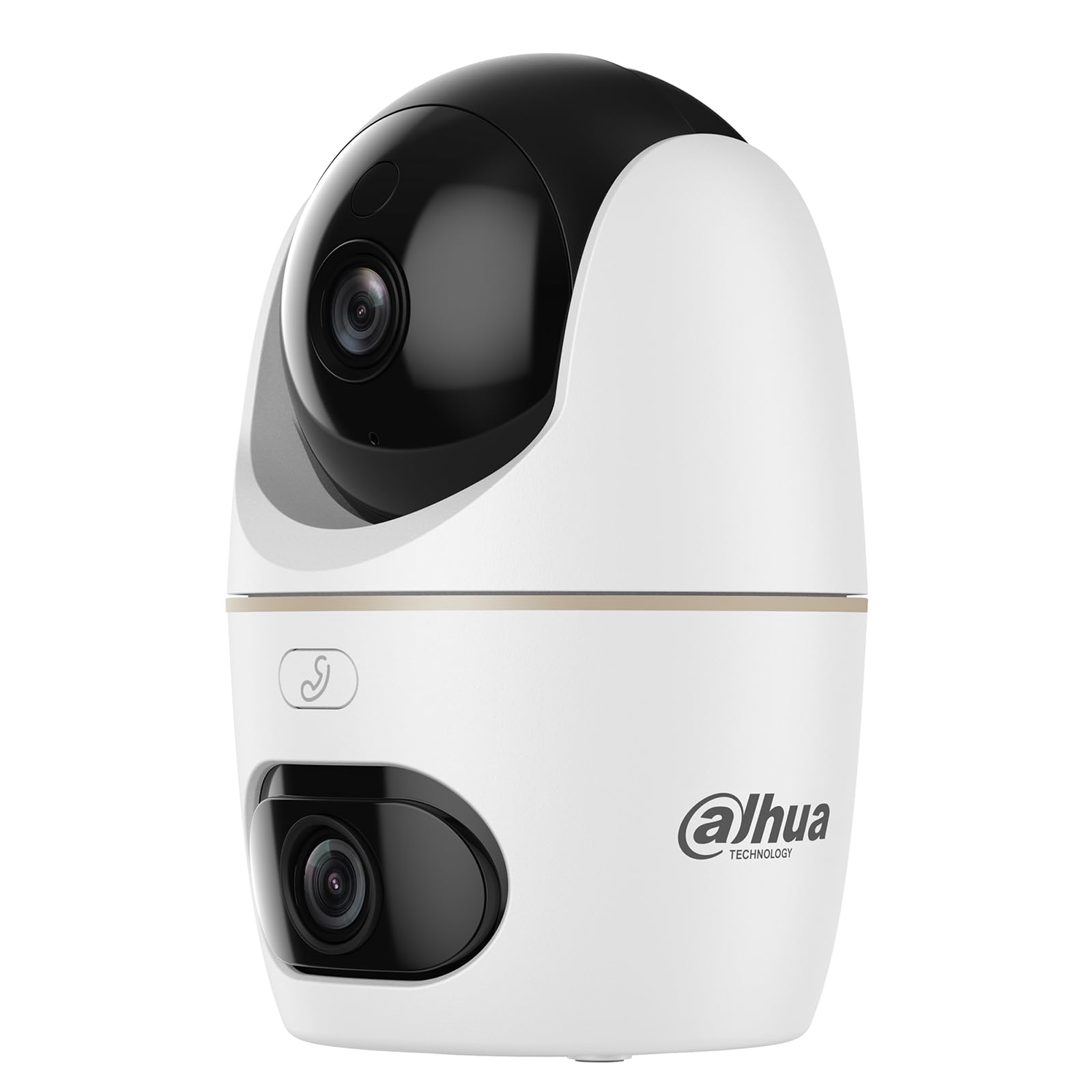 Dahua Dual-Lens Pan Tilt Innenkamera 3+3MP, 2.4/5GHz WLAN, KI Personen-/Tiererkennung, Farbnachtsicht, Automatische Verfolgung, 2-Wege-Audio + Sirene, Privat-Modus, H3D，Baby & Haustier