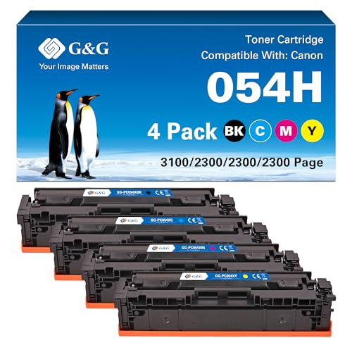 Toner Canon 054H rechange compatible G&G LBP623CDW MF645CX CRG-054 laser