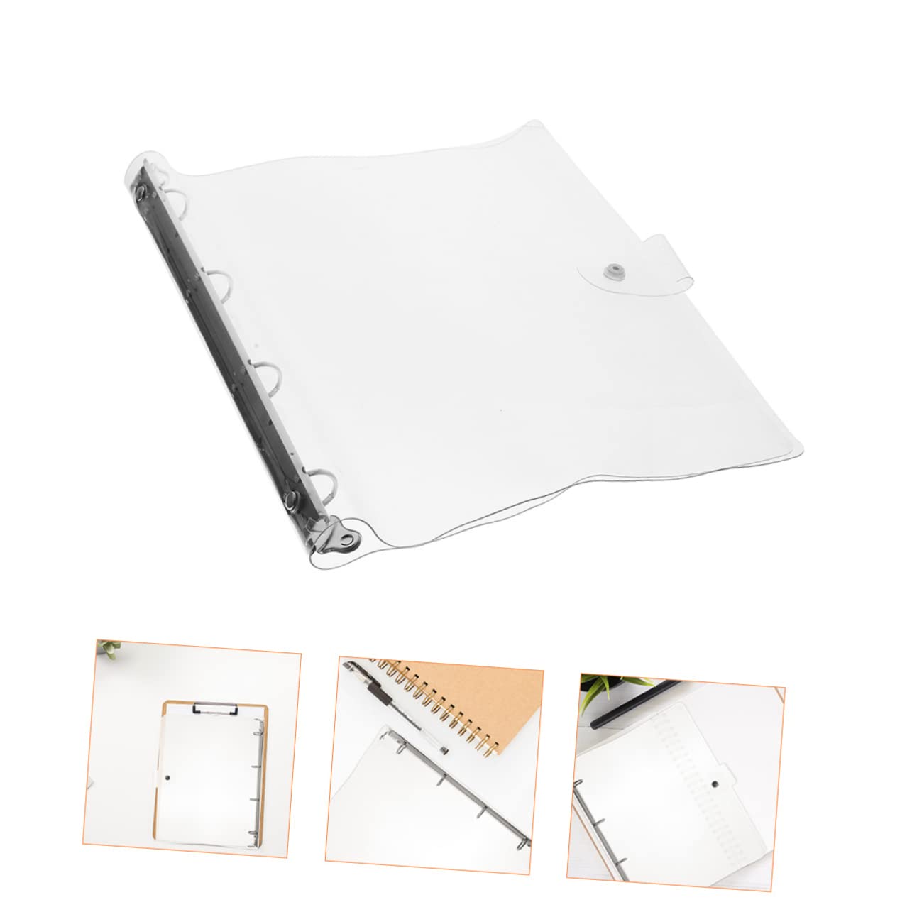 Classeur à Anneaux A4 Portable en Plastique, Lot de 3