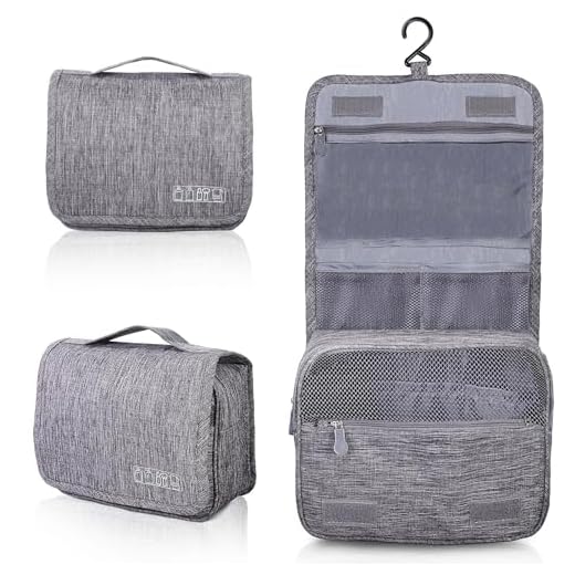AiQInu Neceser Viaje,Impermeable de Gran Capacidad Neceser Maquillaje,Bolsa de Aseo con Gancho Colgante para Hombre y Mujer Accesorios de Viaje
