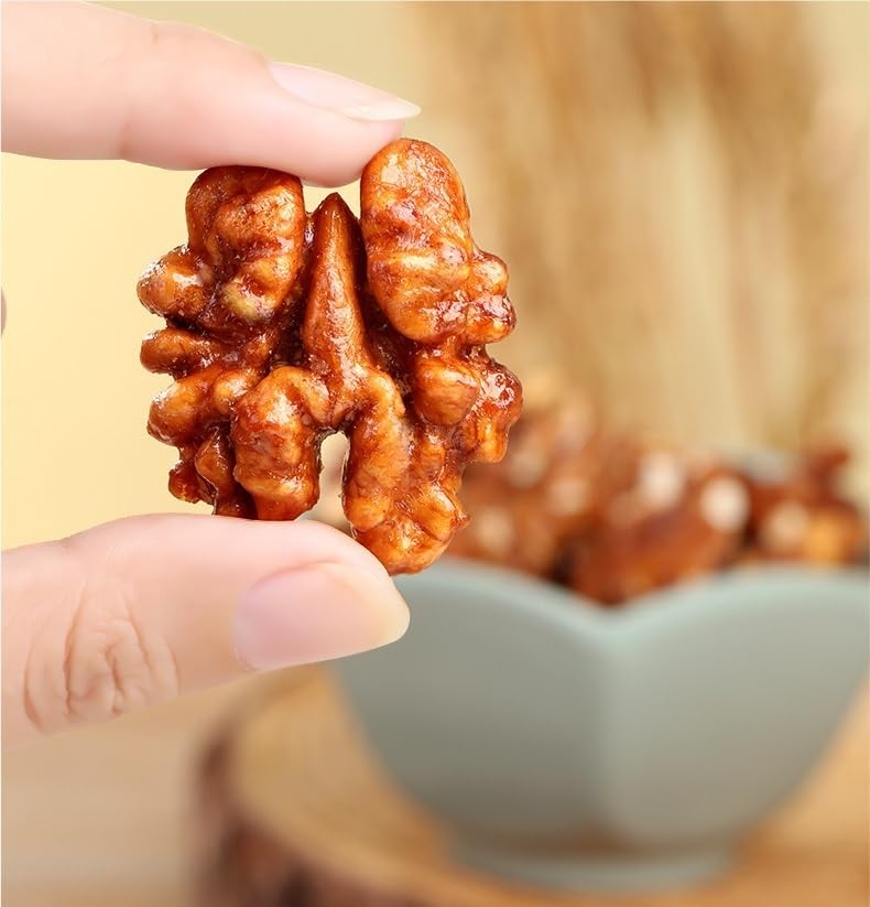 33 g di gherigli di noci glassati al miele, uno spuntino dolce e croccante alle noci.(10pcs)