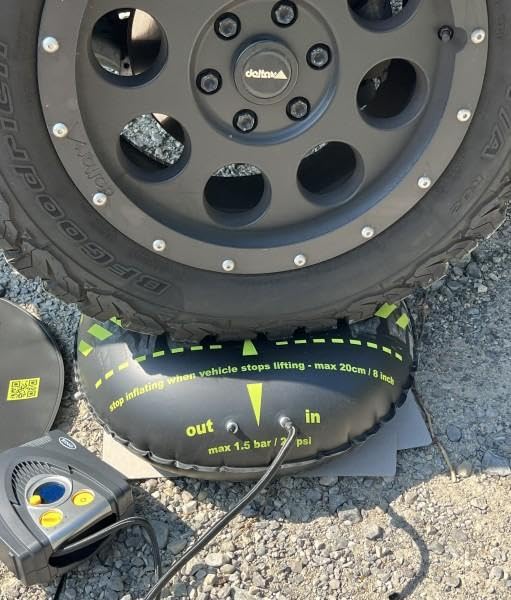 FlatJack Camper Plus Reifen-Luftkissen Ausgleich Keil Höhenausgleich Kissen Camping Wohnwagen Matte