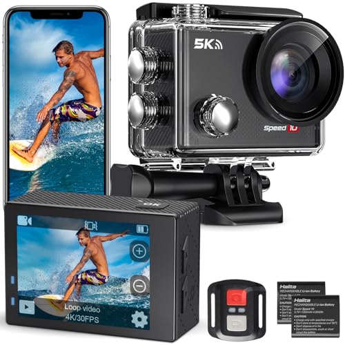 Action Camera 4K 30FPS Waterproof Camera Underwater 131FT with EIS WiFi App Remote Control 170°...