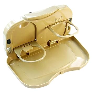 DOBARIYA SMIT MultiFunction Folding Car Back Seat Table Drink Food Cup Tablet Tray Holder Mini Dining Table Car Tray Back Side Car Storage Tray.