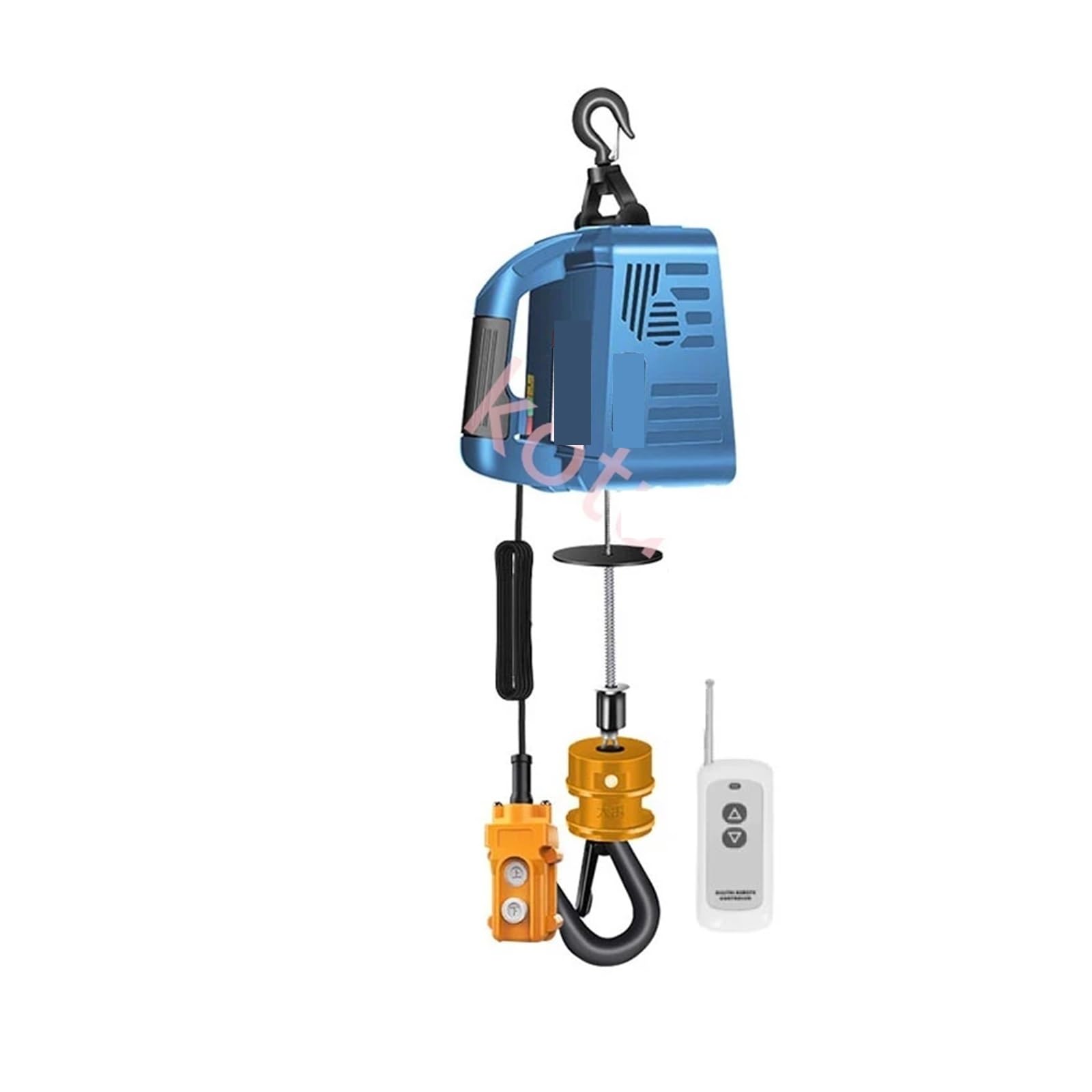 Argano Elettrico Portatile Da 500 Kg, Piccolo Paranco For Gru, Strumento Di Sollevamento For La Decorazione A Casa per il sollevamento e il traino(Three in one 100kg)