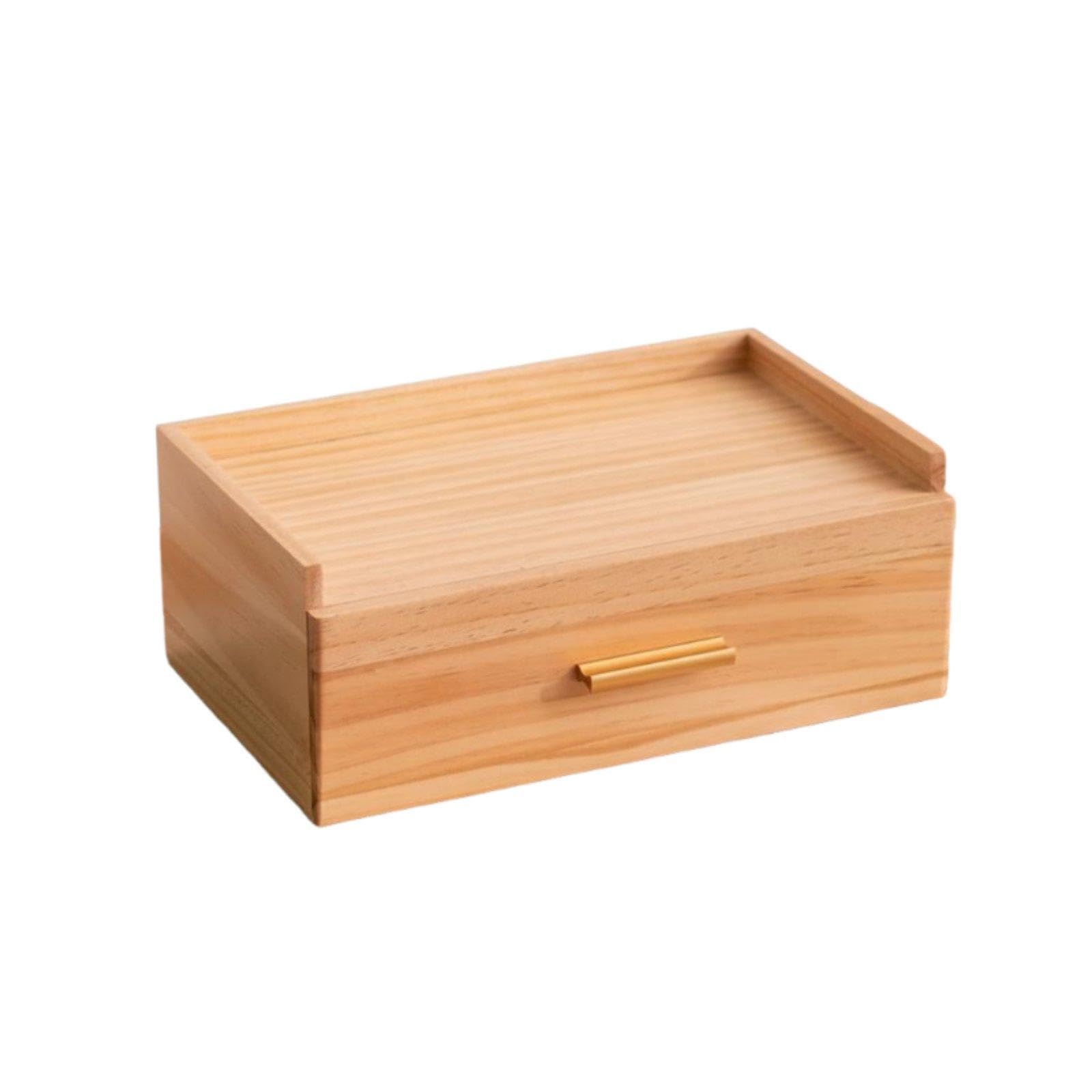 Club Bollywood®Wooden Tea Pouch Storage Box Solid Wood Tea Chest with Drawer Great Gift for Kitchen, Pantry, Office Pine Wood|Home & Garden|Kitchen Dining & Bar|Kitchen Storage & Organization-image-2