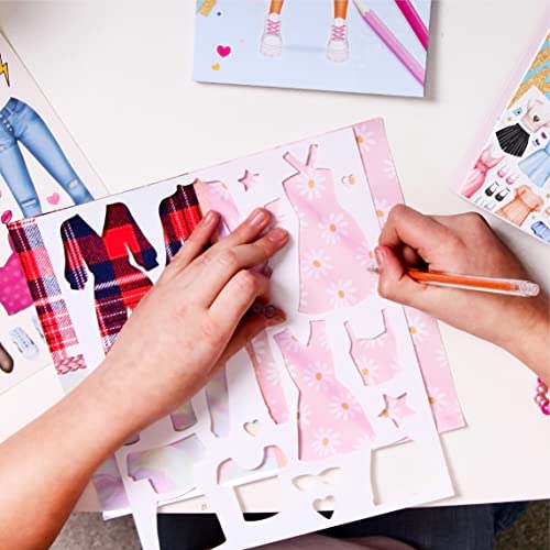 Bscool - Drawing, Coloring & Activity Book: Fashion Studio | Fashion Design Sketchbook | With Stickers, Stencils, Textures And Guides | For Kids 5 And Up #TOP4