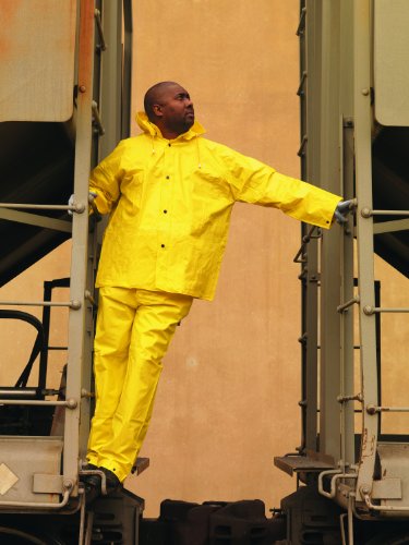 Image of MCR Safety 3003X2 Wizard PVC /Nylon 3-Peice Flame Resistant Suit, Yellow, 2X-Large