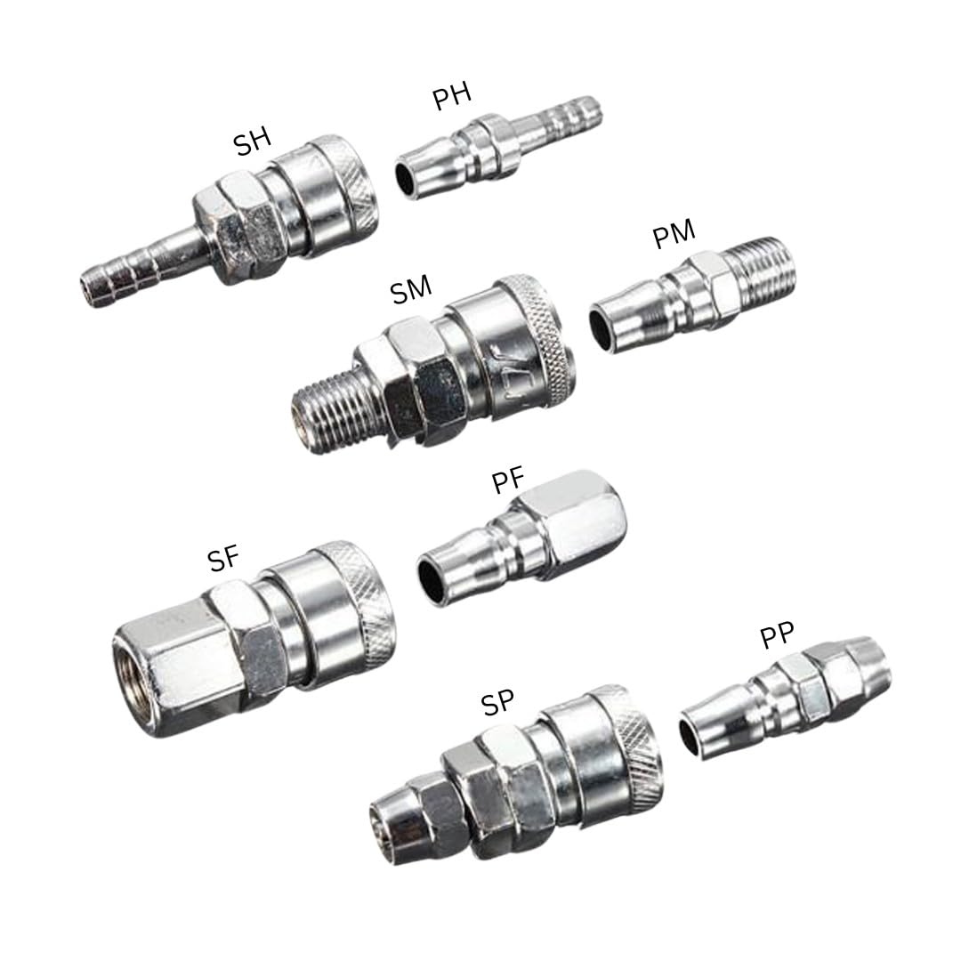 Techno Pneumatic Air Line Hose Quick Release Fittings Connector Coupler (SP30+PP30 (10mm OD PU Hose), 1) 2