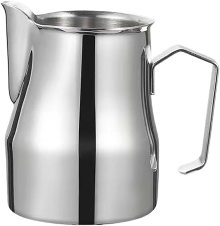 350/500ml Milk Frothing Pitcher Steaming Pitchers Foam Jug Latte Art Making Tools Home Barista Accessories(Black-500ML)