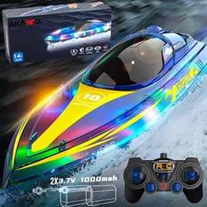 RC Boat with LED – Remote Con...
