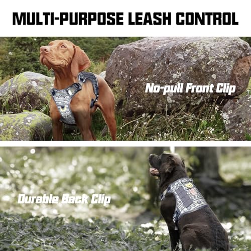 Image of AUROTH Dog Harness for Small Medium Dogs, Tactical No Pull Dog Vest