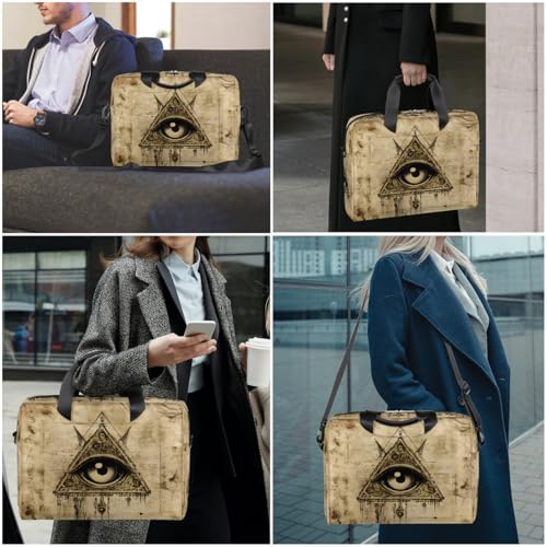 Bolso para portátil unisex 15.6-16 pulgadas vintage resistente al agua miniatura 2
