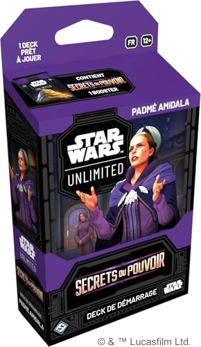 Asmodee - FFG - Star Wars: Unlimited Secrets du Power - Deck de Start Padmé Amidala - Gioco di carte collezionabili - Carte esclusive - Da 12 anni, 2+ Giocatori - Versione francese