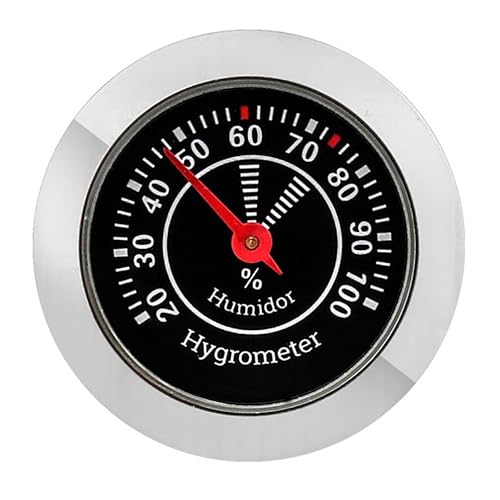 Humidor Hygrometer for Analog Hygrometer Humidor Accessory Humidity Gauge Alloy