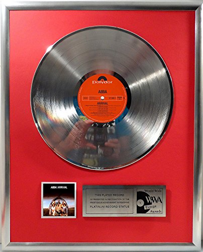 Preisvergleich Produktbild goldene Schallplatte ABBA Arrival Platin Schallplatte