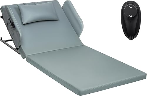 Respaldo de cama elevador  Colchón eléctrico de cuña ajustable con funda de almohada para ancianos, pacientes, mujeres embarazadas para sentarse y