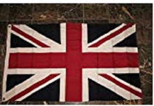Miniatura 1 de Bandera británica de Reino Unido, 100% algodón y parche combinados Reino Unido Gran Bretaña Imperio Británico
