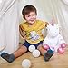 WEWILL 16'' Giant Light up Unicorn Soft Plush Toy Glow LED Stuffed Animal Nightlight Companion Valentines Birthday for Kids Girls