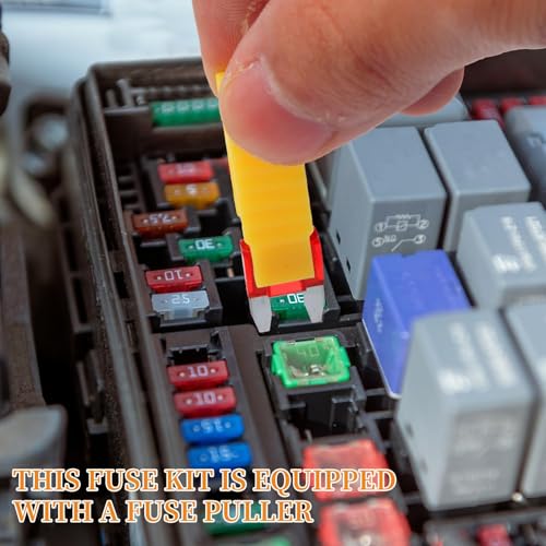 Image of Xfopz 120Pcs Fuse Assortment Kit, Car Boat Truck SUV Auto Automotive Assorted Replacement Blade Mini Fuses -2A 3A 5A 7.5A 10A 15A 20A 25A 30A 35A with Fuse Puller (120)