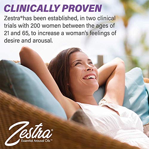 Zestra Essential Arousal Oils - 3 Single Dose Packets 0.8ml - Organic & All-Natural Botanical Arousal Oil - Safe & Clinically Proven to Enhance Pleasure during Intimate Moments (4 Boxes)