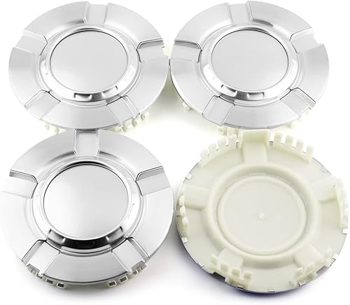 Tapones centrales de rueda de 7.165 in 7.17 pulgadas para Chevy 9596343 paquete de 4 cubiertas centrales plateadas de repuesto para llanta