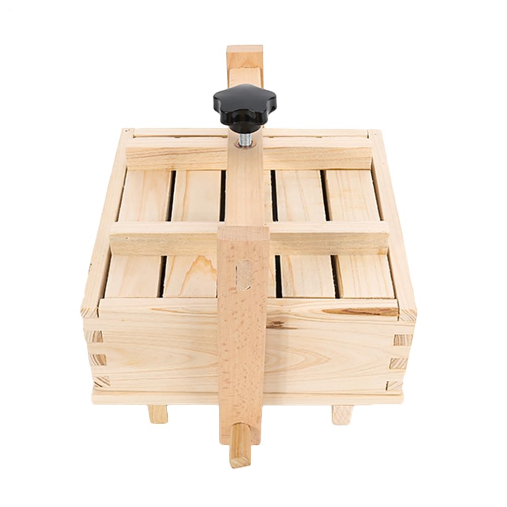 Pressa in legno: kit per formaggio con stampo multifunzione resistente e | durevole, pressa con accessorio per stampo in tessuto | Dispositivo utensile per apparato c