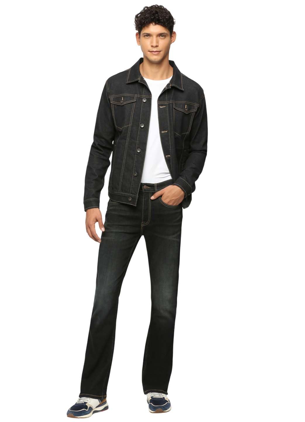 kotty Mens Solid Regular Fit Full Sleeve Pocket Botton Denim Jackets-picture-11