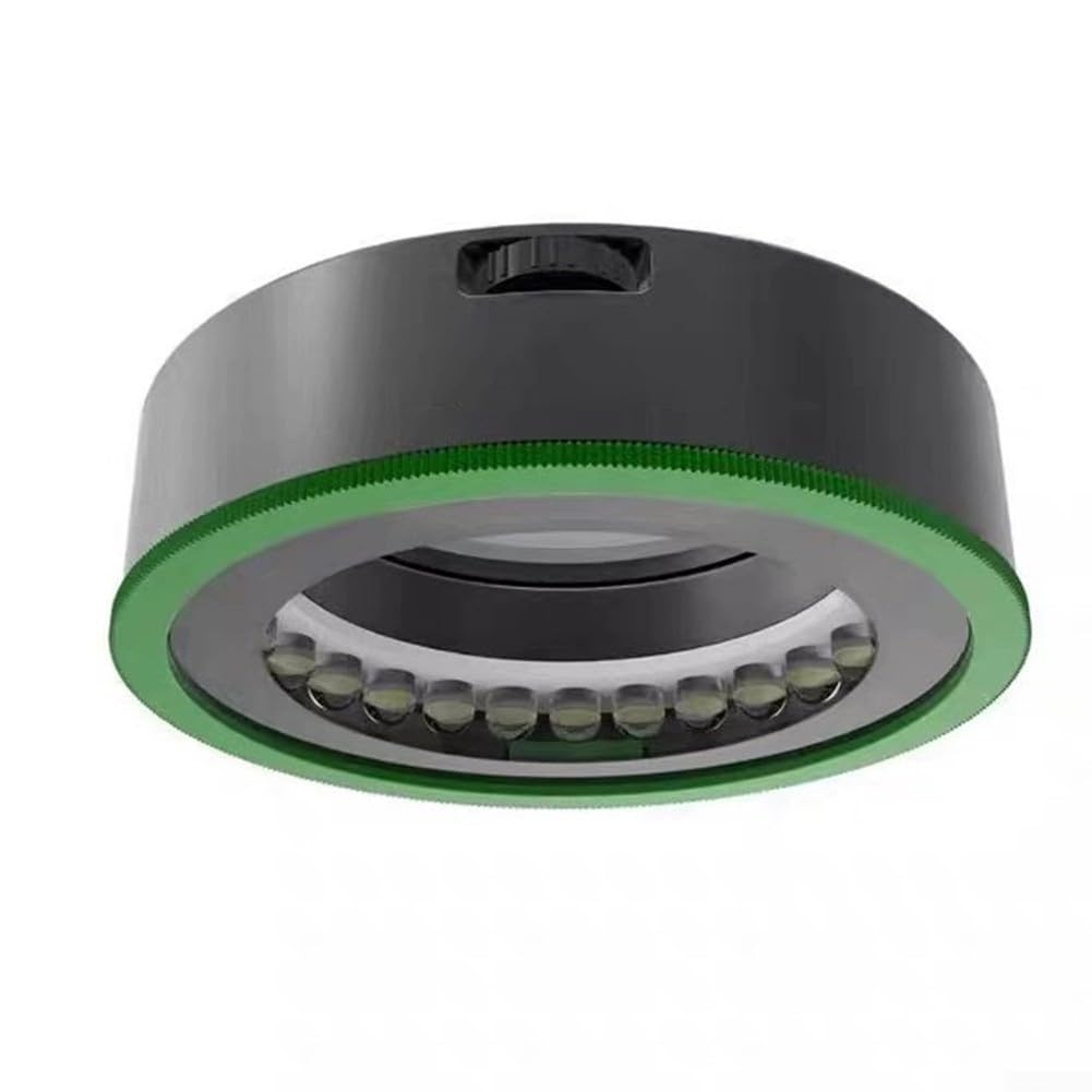 Lampada da microscopio con sorgente luminosa polarizzata regolabile a LED per luce ad anello per illuminazione ad alta messa a fuoco, diametro interno 47 mm, struttura interamente in