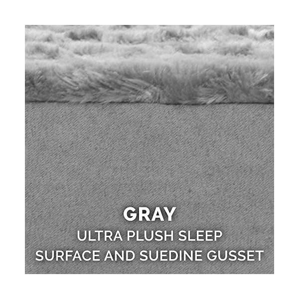 Furhaven Replacement Dog Bed Cover Ultra Plush Faux Fur & Suede Mattress, Machine Washable