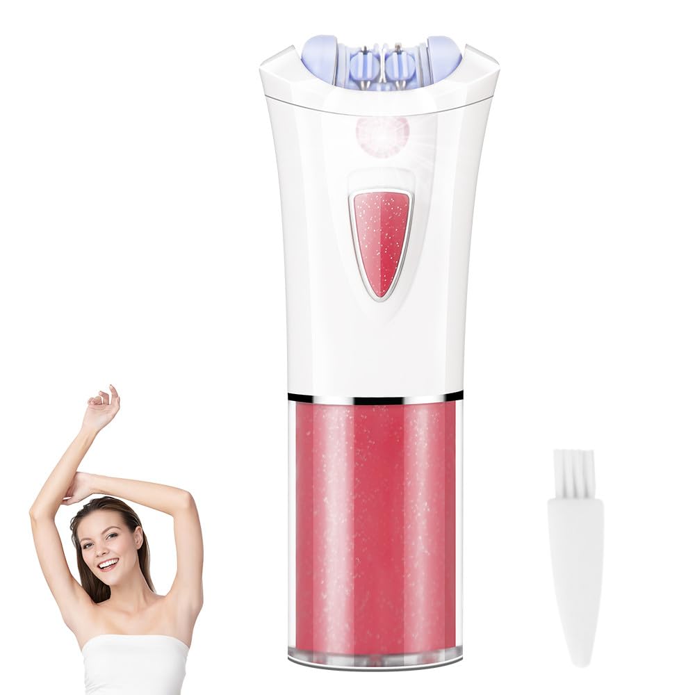 Facial Epilator for Women,2026 New Cordless Epilators Hair Removal for Women with LED Light Portable Electric Face Hair Remover for Face,Lip/Bikini Area/Legs/Underarm Hair Removal (Pink)
