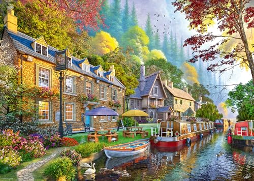 Ravensburger Children Puzzles Down Lane 6: Canal Side Lane - Age 12+