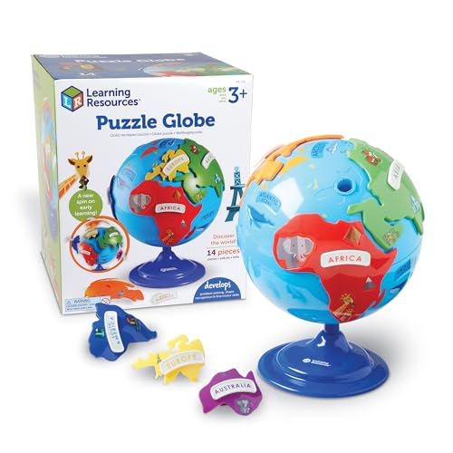Product Image of the Learning Resources Puzzle Globe - Earth Montessori Toys, Preschool Classroom...