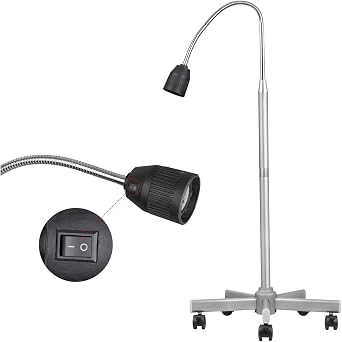 3W Shadowless Exam Light Lamp Floor Standing Adjustable LED Light JD1500 Detachable Aluminum Base LED