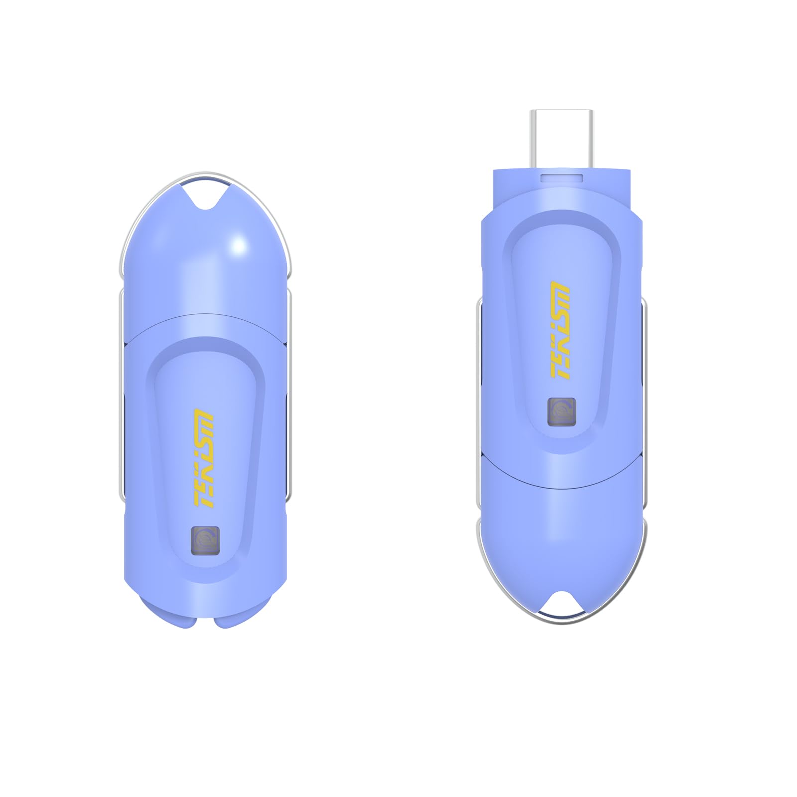 Flex C - Paquete de 2 unidades flash USB tipo C de 128 GB, tipo C, USB 3.1, diseño giratorio, unidad USB de hasta 150 MB/s, memoria de almacenamiento de datos externo compatible con computadora